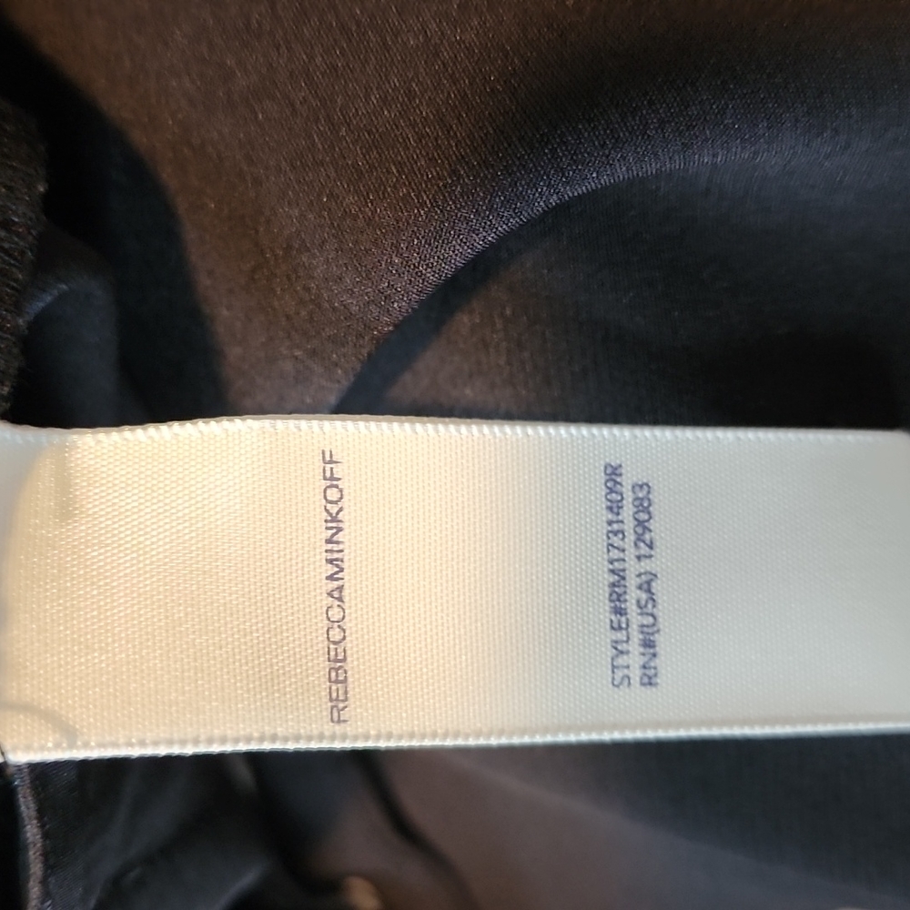 Rebecca Minkoff black cropped pants with ruffle hem-26 - Picture 7 of 8